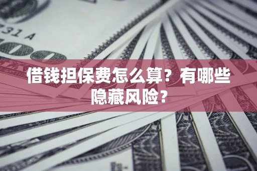 济南借钱担保费怎么算？有哪些隐藏风险？