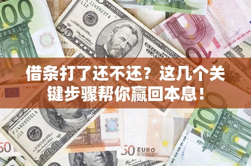 济南借条打了还不还？这几个关键步骤帮你赢回本息！