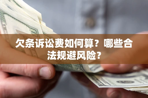 济南欠条诉讼费如何算？哪些合法规避风险？