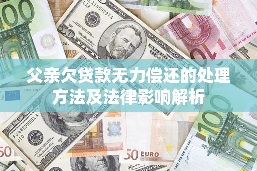 济南父亲欠贷款无力偿还的处理方法及法律影响解析
